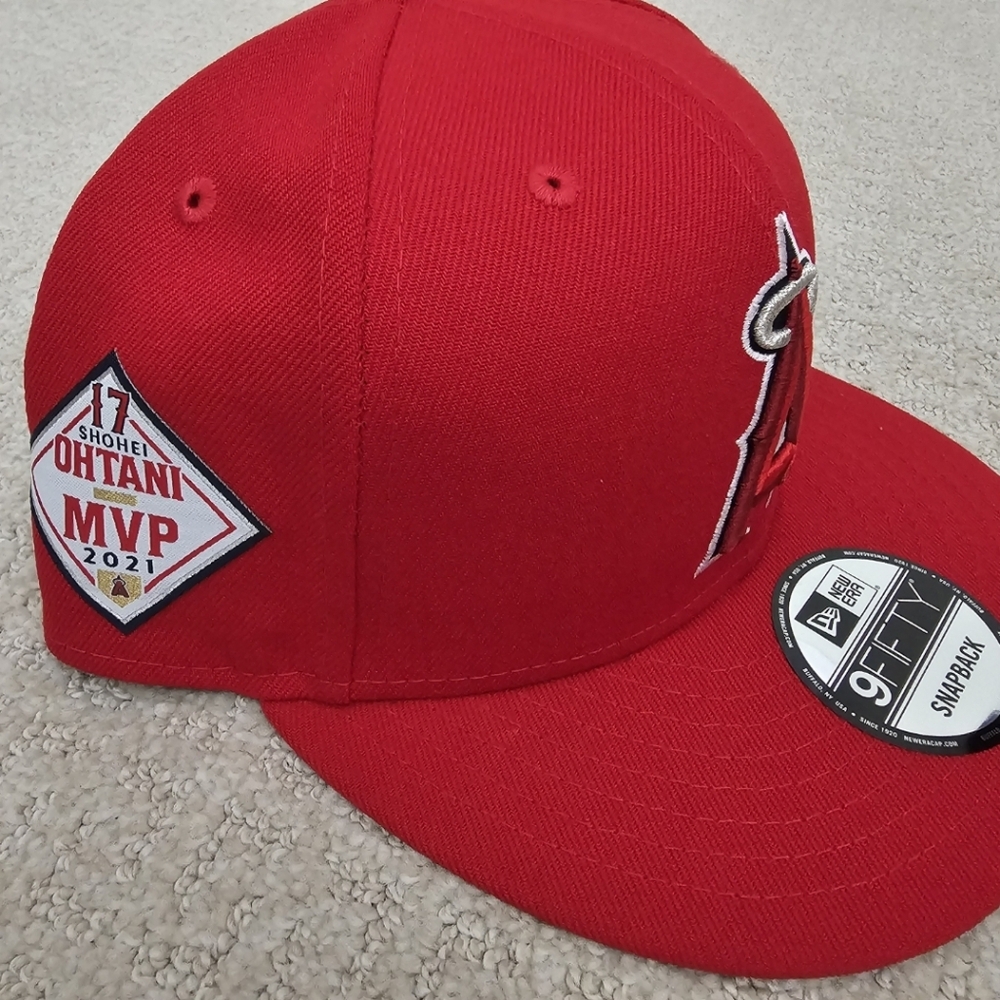 New Era Shohei Ohtani AL League MVP Patch Los Angeles Angels 9FIFTY Snapback Hat